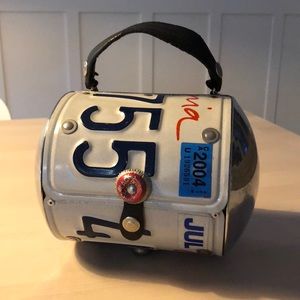 California license plate purse